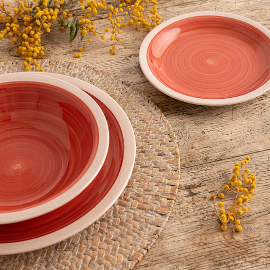PLATO POSTRE BALTICO ROJO