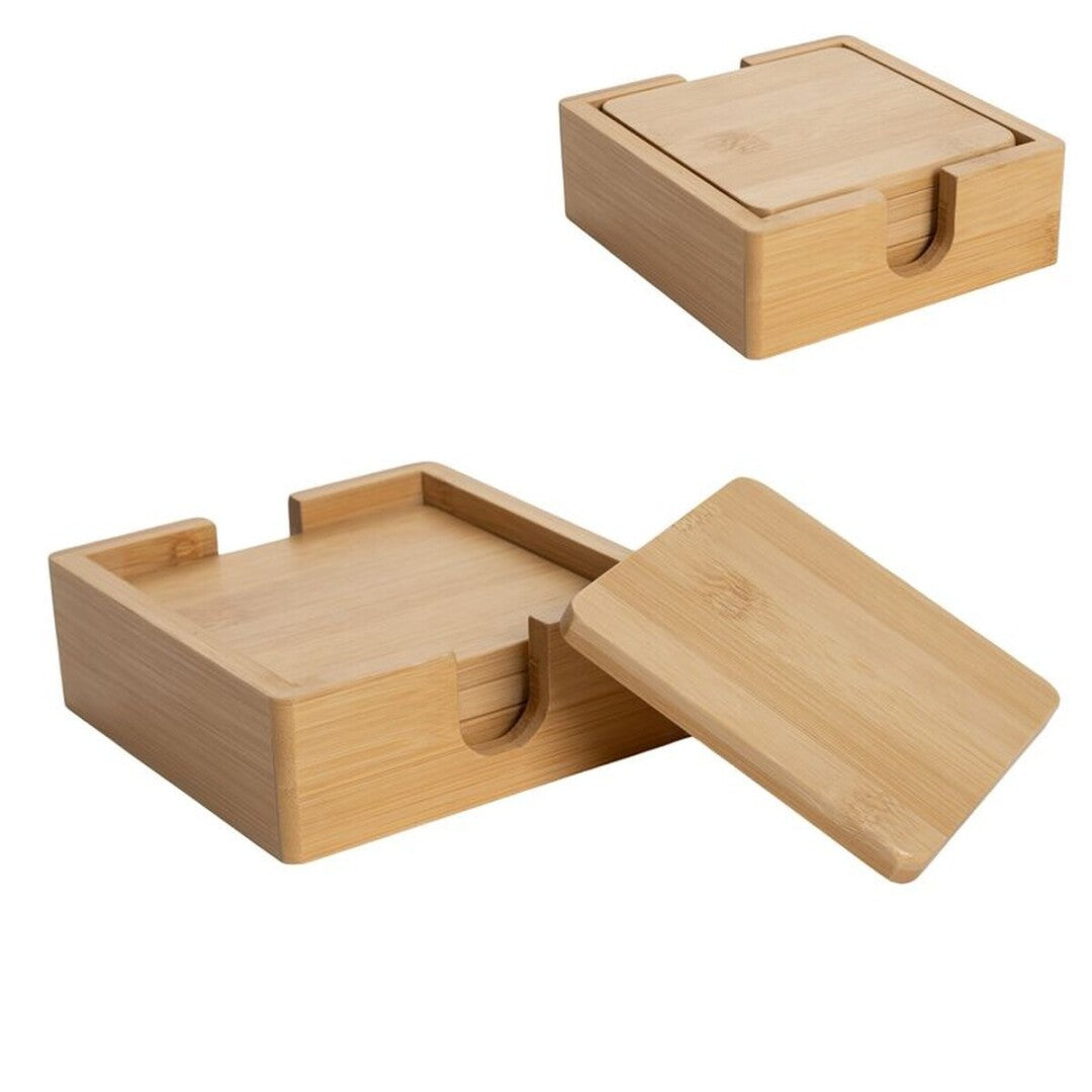 JUEGO DE 4 POSAVASOS BAMBU