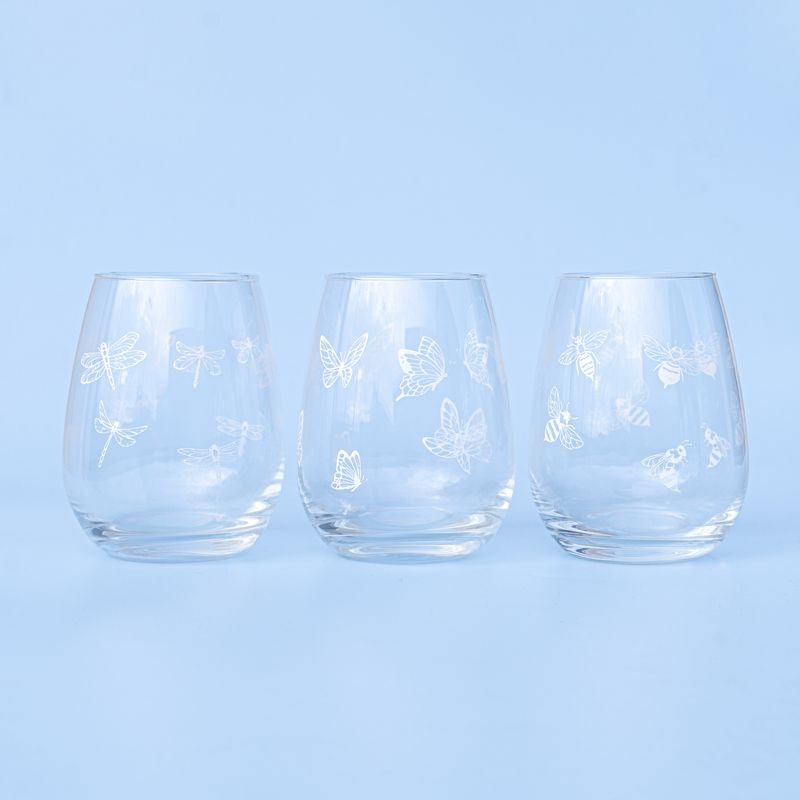 JUEGO DE 3 VASO CRISTAL 420ML