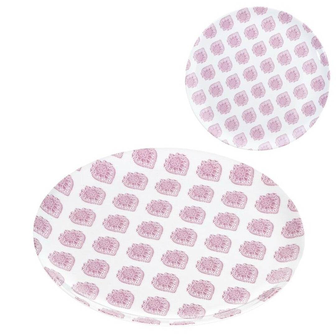 PLATO POSTRE MELAMINA MALVA