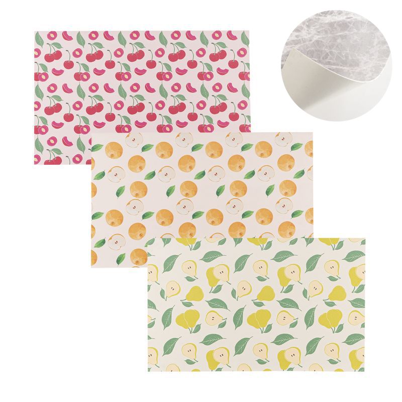 JUEGO DE 3 ALFOMBRA COCINA VINILICA 75X45 FRUTAS