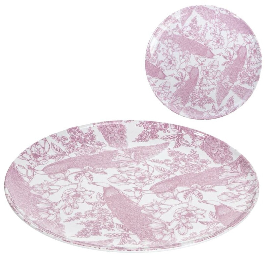 PLATO LLANO MELAMINA MALVA