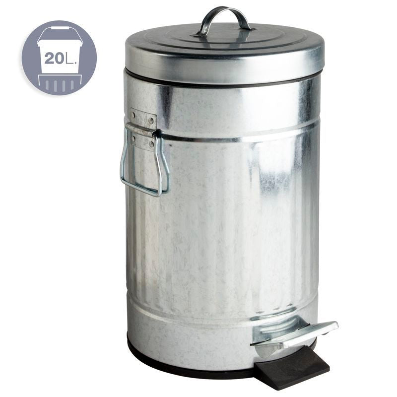 PAPELERA ANTIGUA 20L GALV.