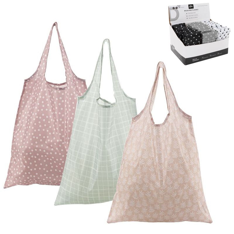JUEGO DE 3 BOLSA COMPRA PLEGABLE BASICS