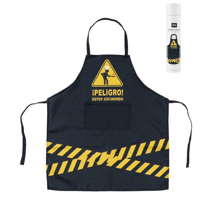 DELANTAL PELIGRO ESTOY COCINANDO