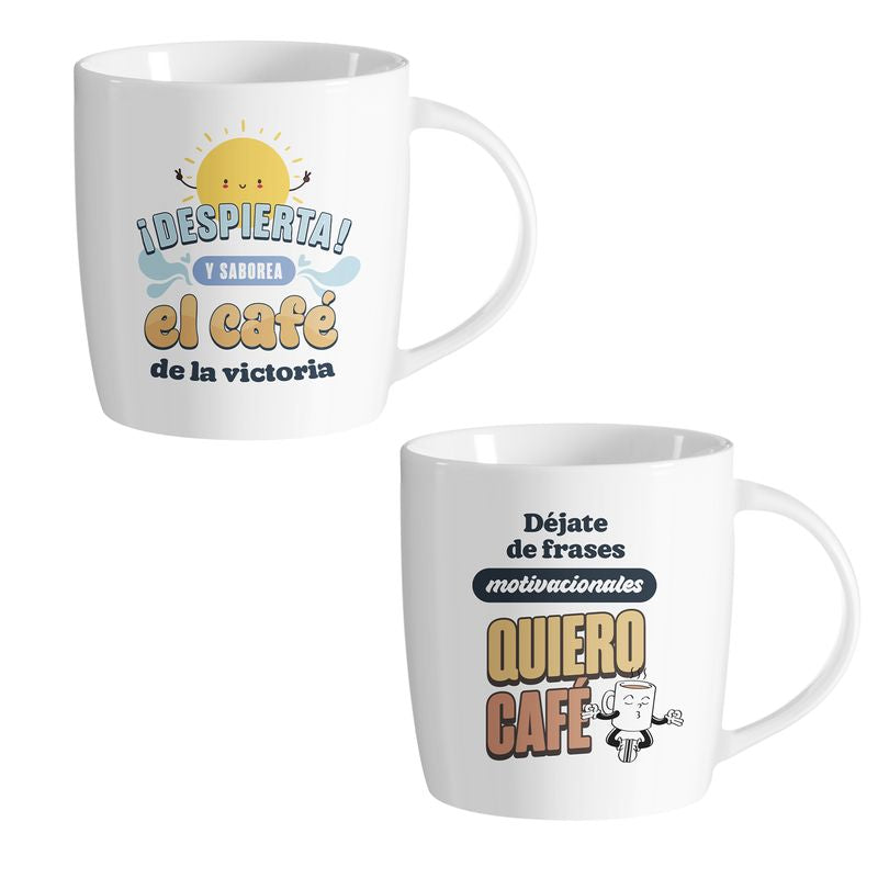 JUEGO DE 2 MUG 350ML CAFE