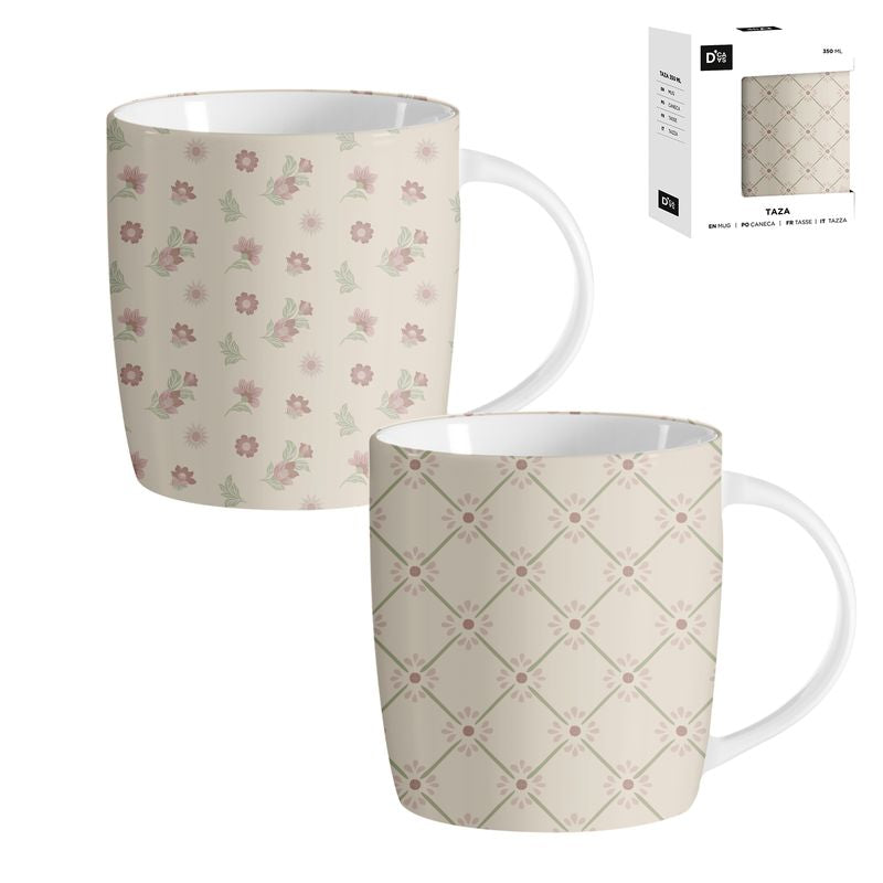 MUG 350ML FLORES