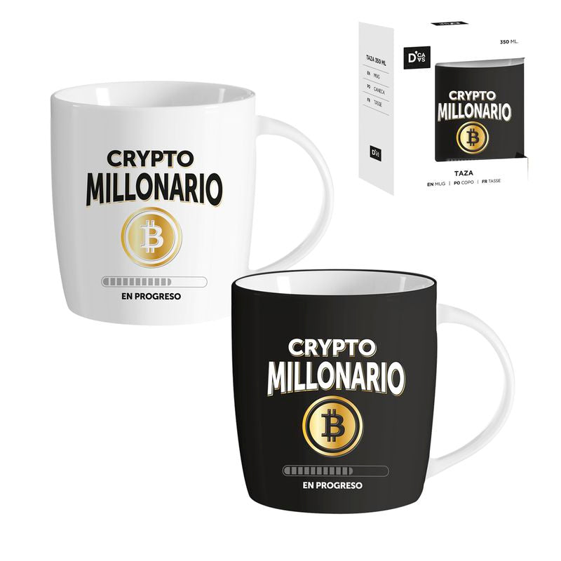 JUEGO DE 2 MUG 350ML BITCOIN