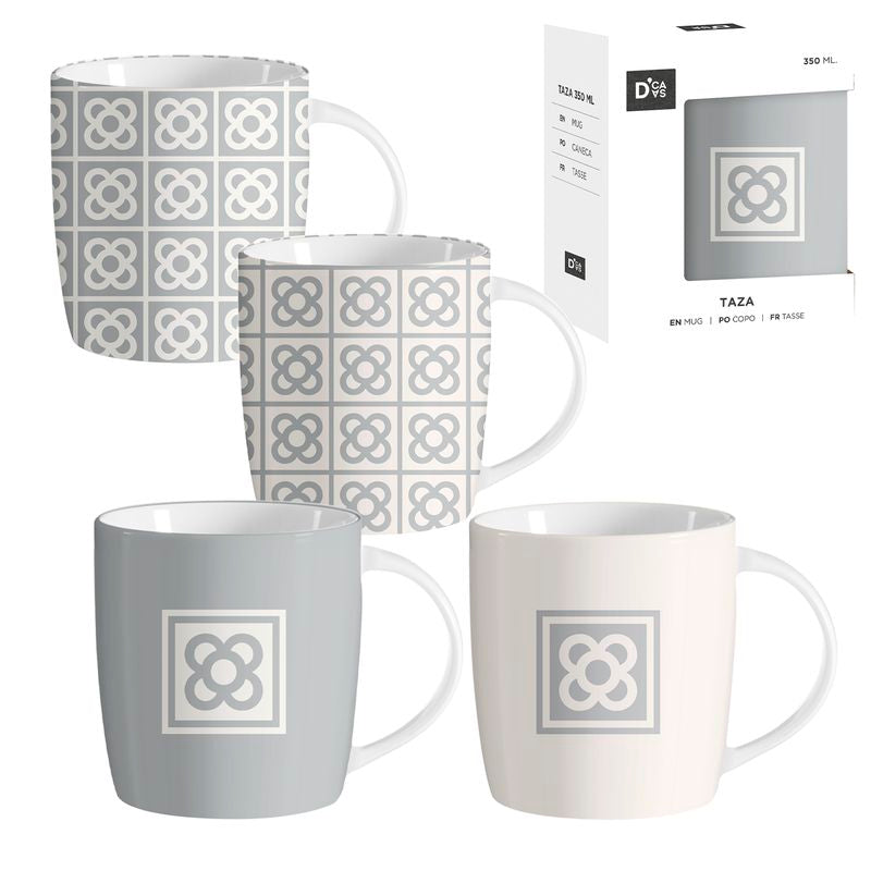 JUEGO DE 4 MUG 350ML PANOT