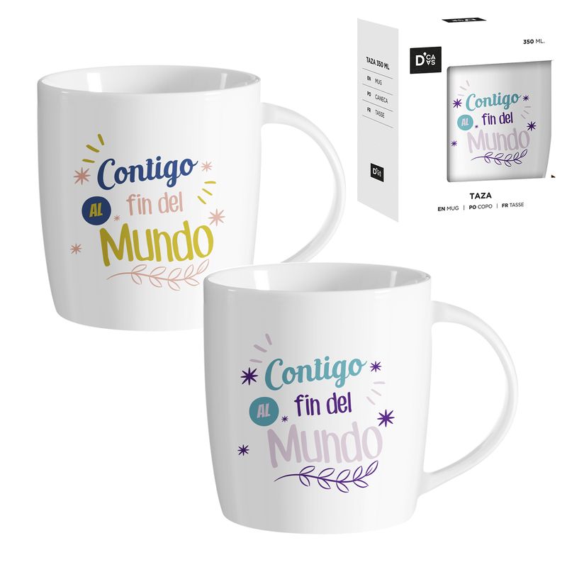 JUEGO DE 2 MUG 350ML CONTIGO