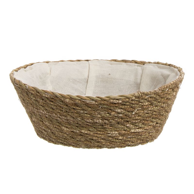 CESTA / PANERA OVAL ALGA TRENZADA