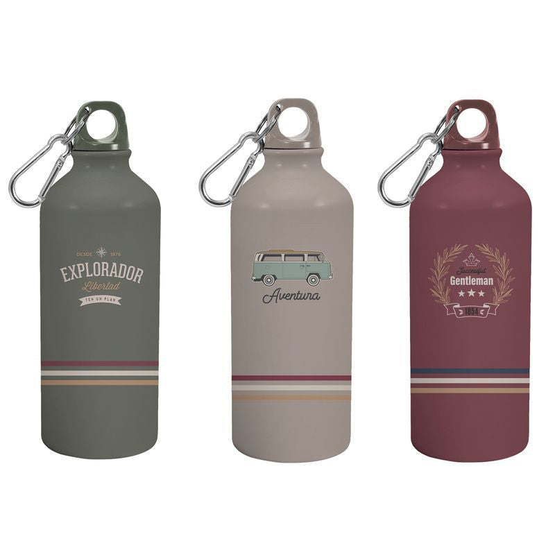 JUEGO DE 3 BOTELLA ALUMINIO 600ML SENIOR CLUB