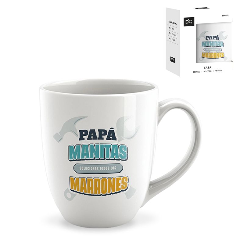 MUG 344ML PAPA MANITAS