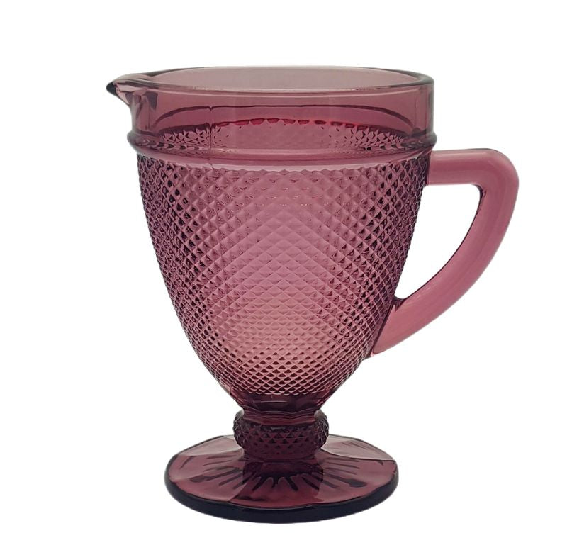 JARRA 1100ML CRISTAL GRABADO ROSA