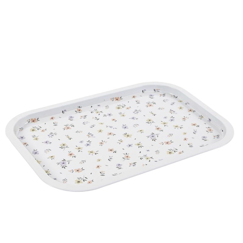 BANDEJA METAL 40X28,5 FLORES