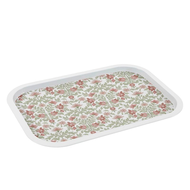 BANDEJA METAL 40X28,5 FLORES