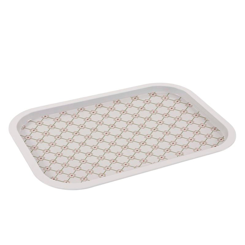 BANDEJA METAL 40X28,5 FLORES