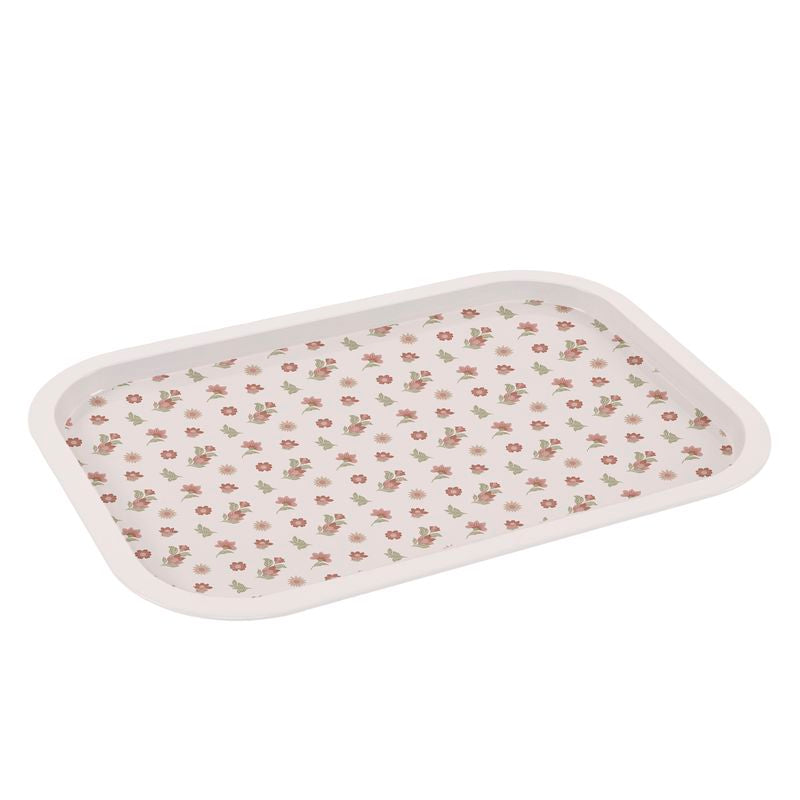 BANDEJA METAL 40X28,5 FLORES