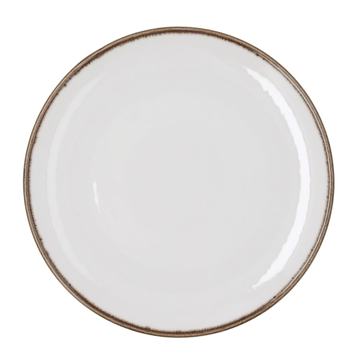 PLATO LLANO 30CM CRETA