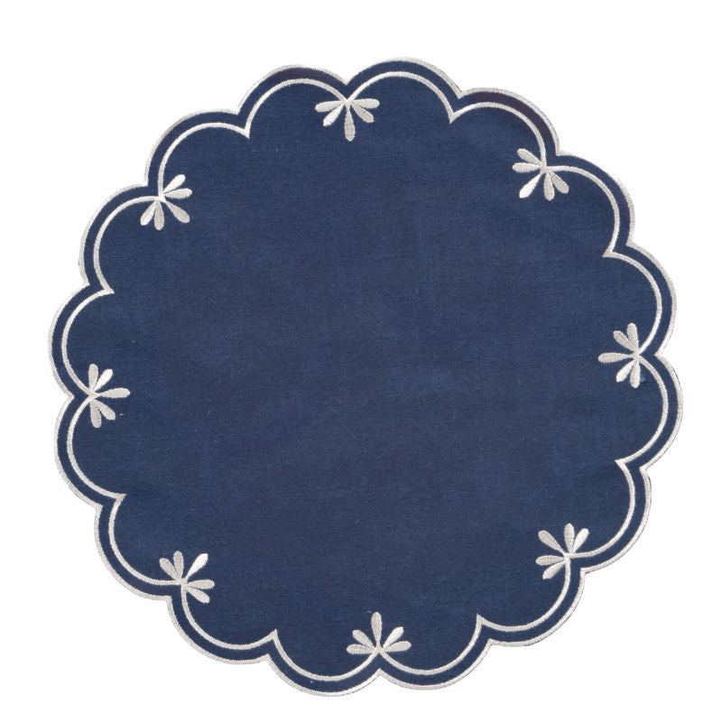 INDIVIDUAL 38CM ONDAS AZUL