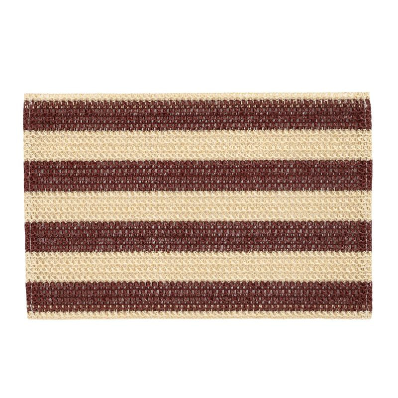 INDIVIDUAL 45X30CM RAYAS BURDEOS