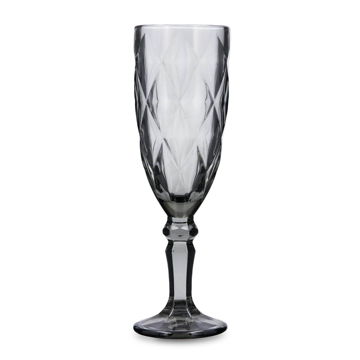 COPA FLAUTA PRISMA 16,5CL GRIS