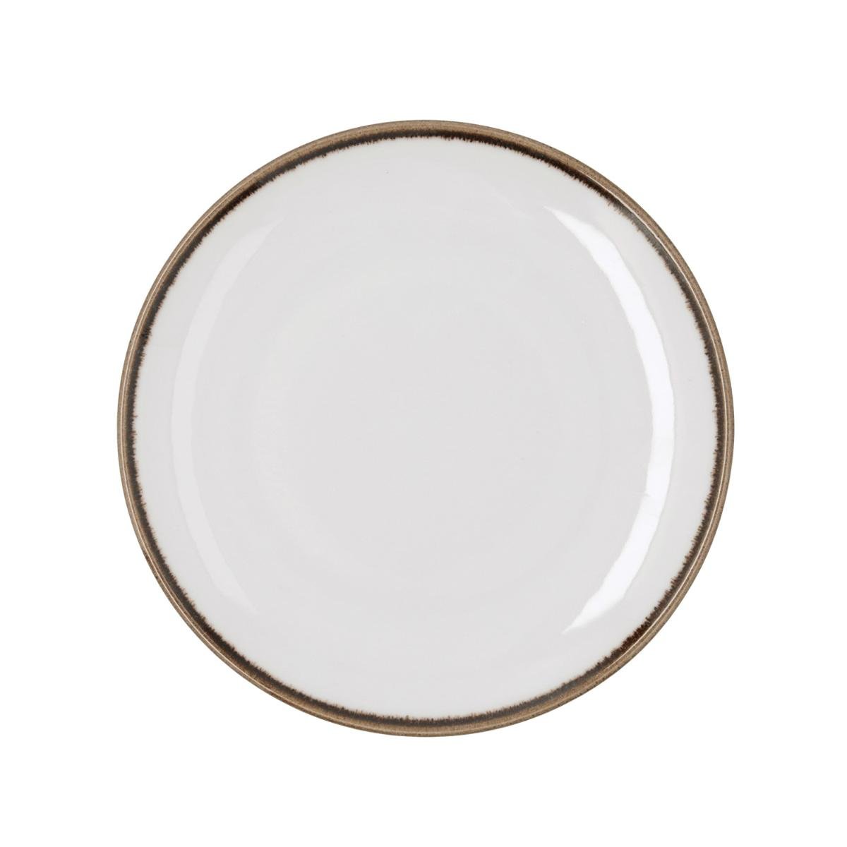 PLATO LLANO 25CM CRETA