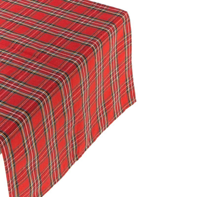 SET 5 CAMINOS DE MESA TARTÁN ROJO