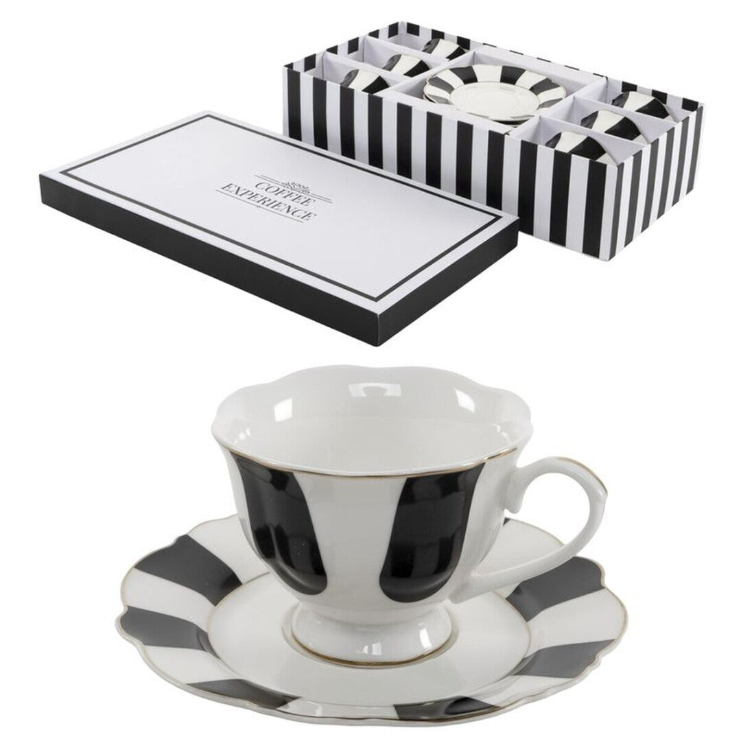 JUEGO CAFE 6X200ML EXCELLENCE RAYAS
