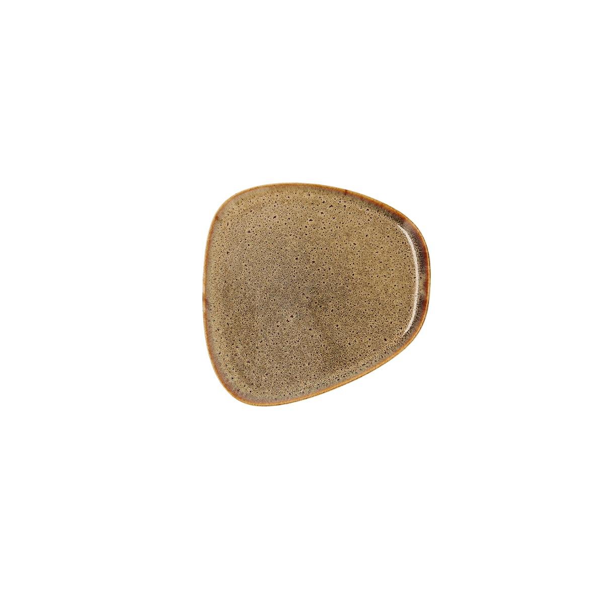 PLATO POSTRE 14CM IMPACT GOLD