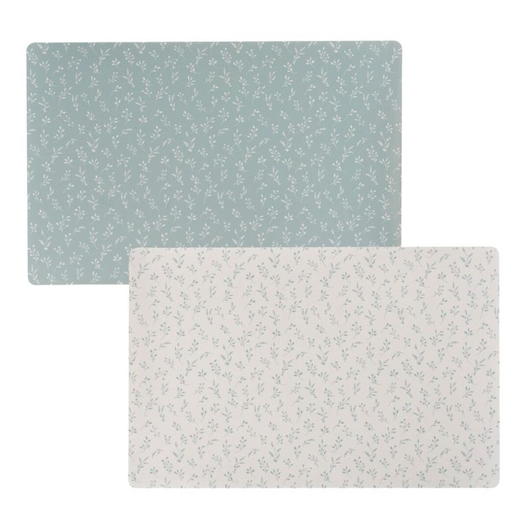 JUEGO DE 2 INDIVIDUAL PLASTICO HOJAS NATURE