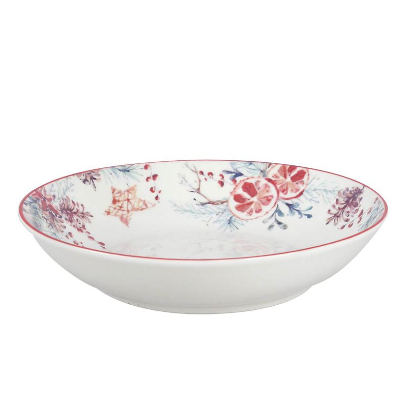 PLATO HONDO XMAS PORCELANA