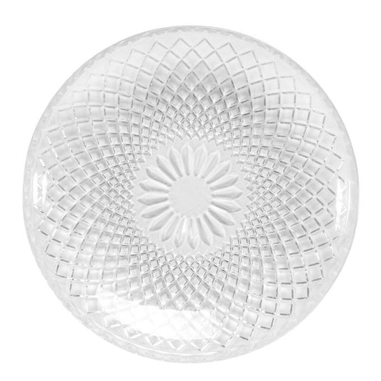 PLATO LLANO 24,7CM CRISTAL GRABADO