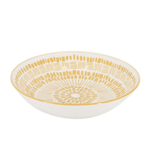 PLATO SOPERO 20,5CM ESTAMPADO AMARILLO