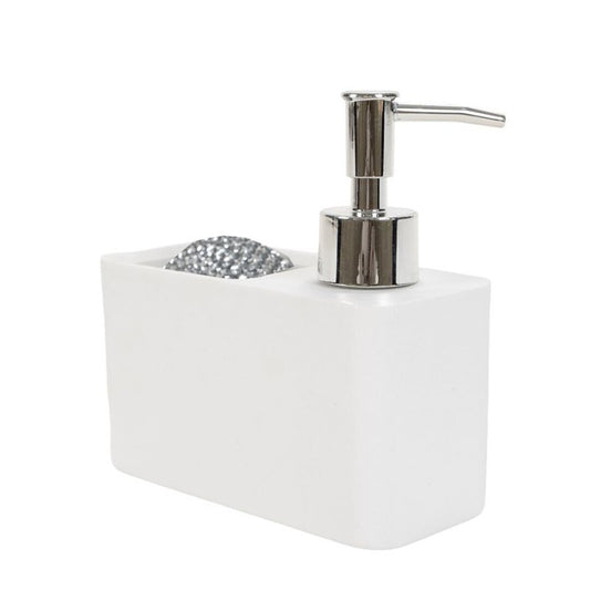 DISPENSADOR JABON CON ESTROPAJO