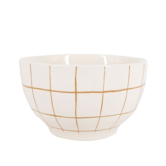 BOWL 750ML CUADROS AMARILLO