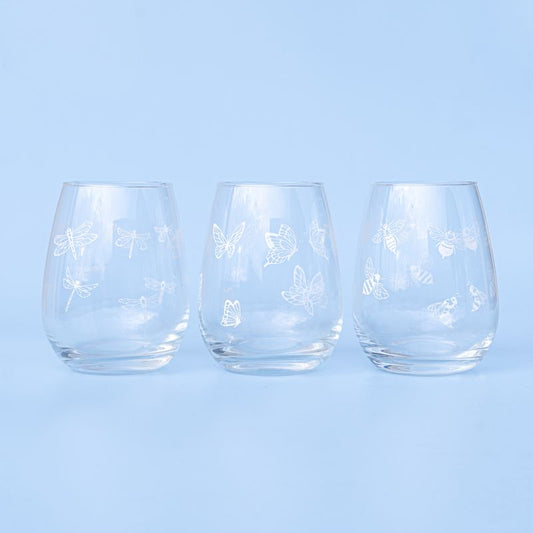 JUEGO DE 3 VASO CRISTAL 420ML