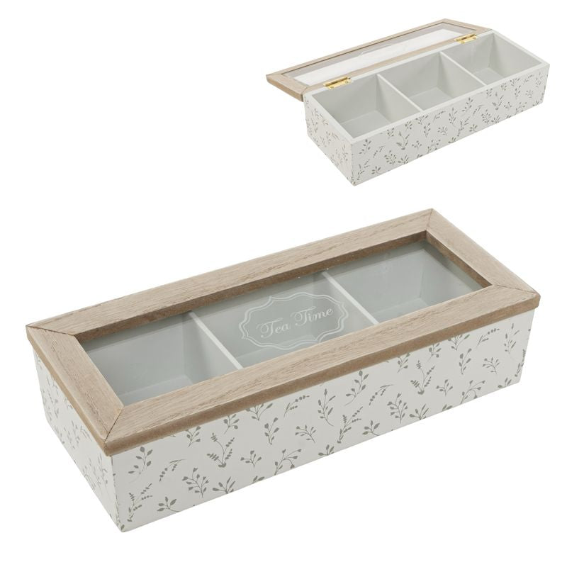 CAJA INFUSIONES 3 DPTOS. HOJAS