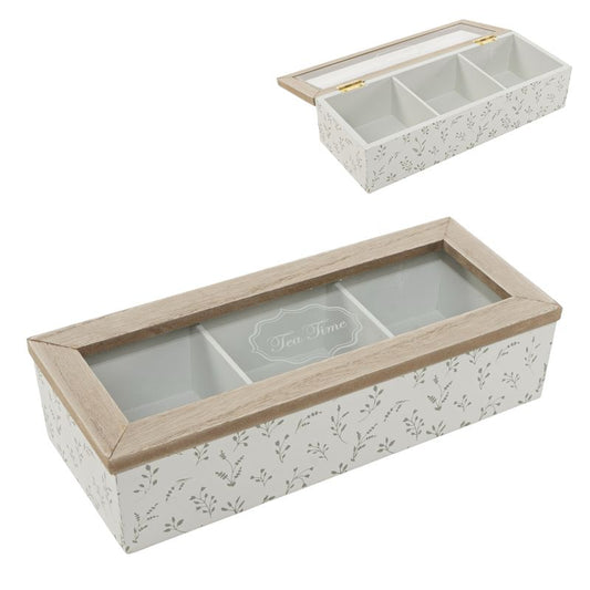 CAJA INFUSIONES 3 DPTOS. HOJAS