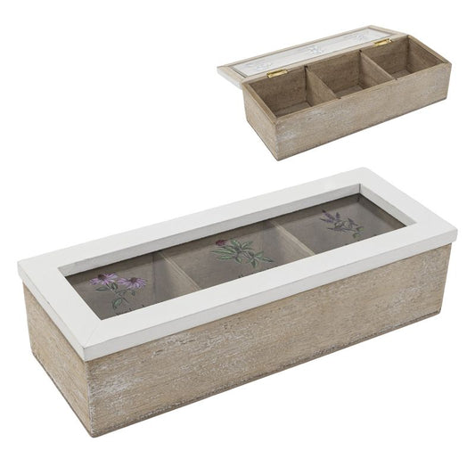 CAJA INFUSIONES 3 DPTOS. FLORES