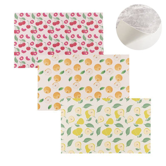 JUEGO DE 3 ALFOMBRA COCINA VINILICA 75X45 FRUTAS
