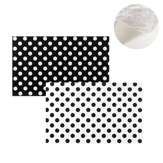 JUEGO DE 2 ALFOMBRA COCINA VINILICA 75X45 TOPOS