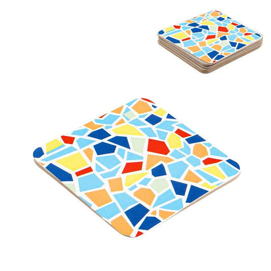 JUEGO 4 POSAVASOS BASE CORCHO TRENCADIS