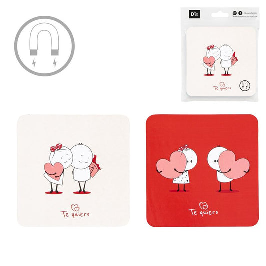 JUEGO DE 2 POSAVASOS CON IMAN AMOR