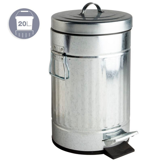 PAPELERA ANTIGUA 20L GALV.