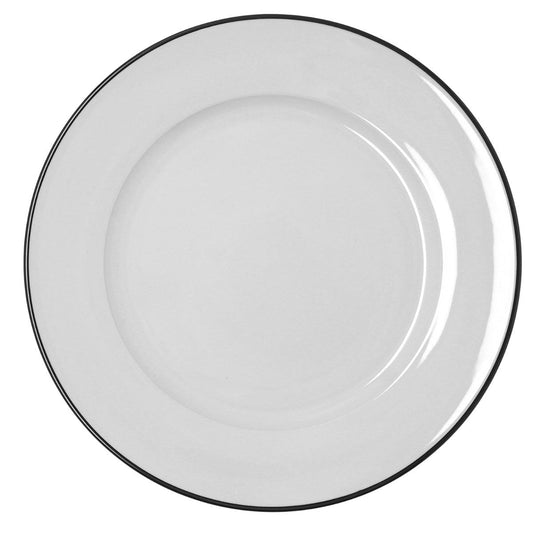 PLATO LLANO 30CM ARTICO FILO NEGRO