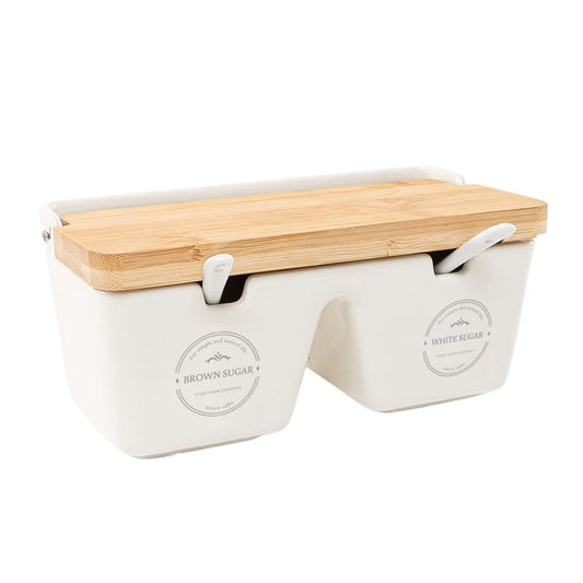 AZUCARERO DOBLE CON CUCHARA ROYAL KITCHEN