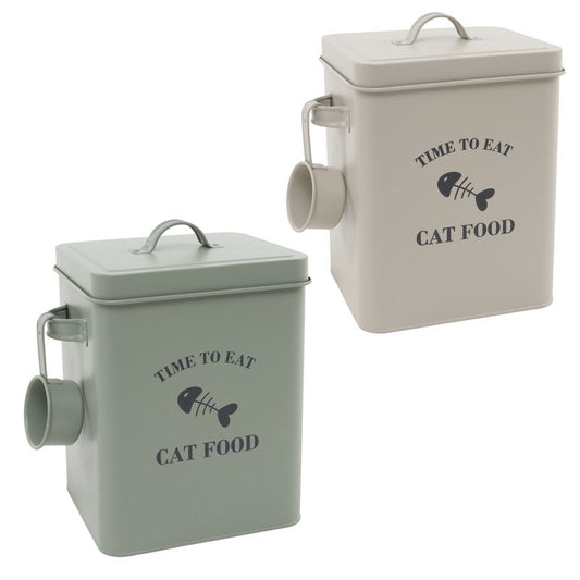 JUEGO DE 2 CONTENEDOR COMIDA 6L GATOS