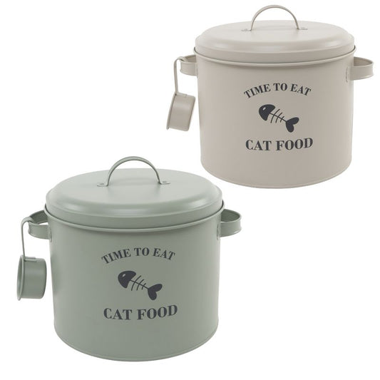 JUEGO DE 2 CONTENEDOR COMIDA 6L GATOS