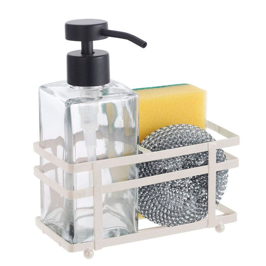 DISPENSADOR DE JABON CON 2 ESTROPAJOS